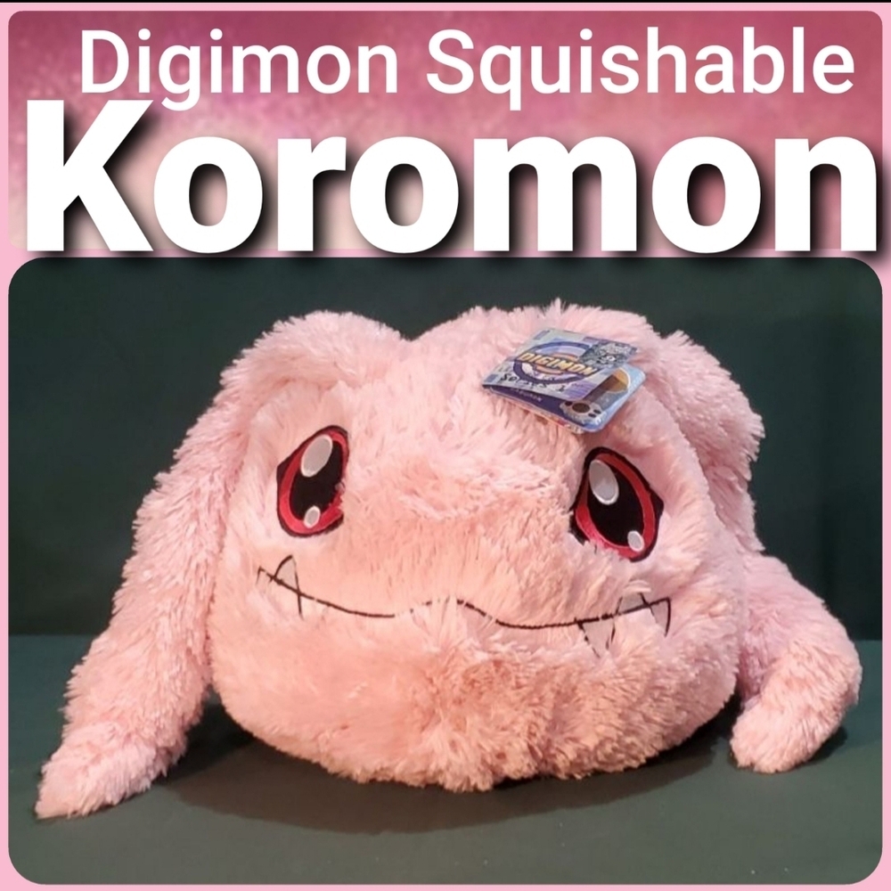 Pink Digimon Squishable Koromon Plush